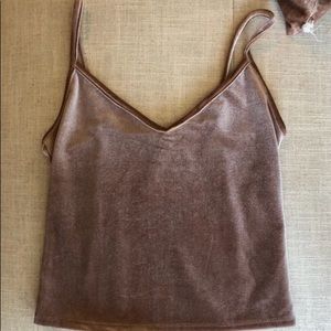 Forever 21 Velvet Tank Blush